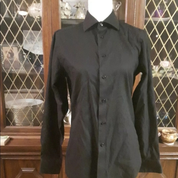 size 14 1/2 Calvin Klein Slim Fit No Iron - Picture 2 of 10